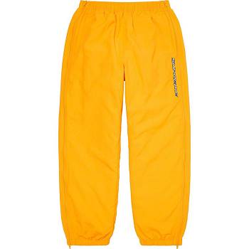 Supreme Full Zip Baggy Warm Up Pant Pants Yellow | MY429QZ