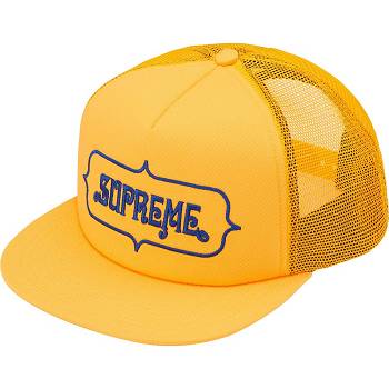 Supreme Highest Mesh Back 5-Panel Hats Yellow | MY131GL