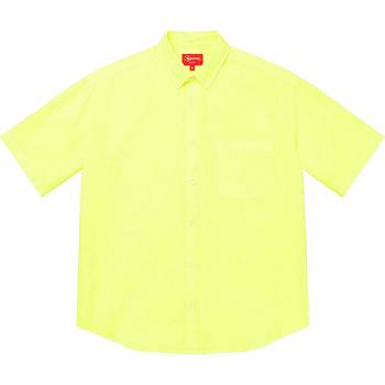 Supreme Loose Fit S/S Oxford Shirts Yellow | MY382YU