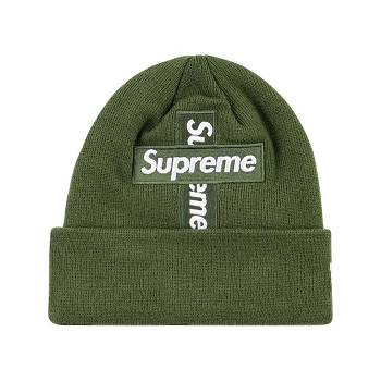 Supreme New Era Cross Box-Logo Beanie Hats Green | MY109LH