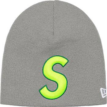 Supreme New Era® S Logo Beanie Hats Grey | MY151OR