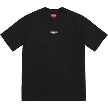 Supreme Oval Logo S/S Top Sweaters Black | MY337DN