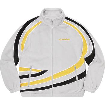 Supreme Racing Fleece Jackets Grey | MY445JJ