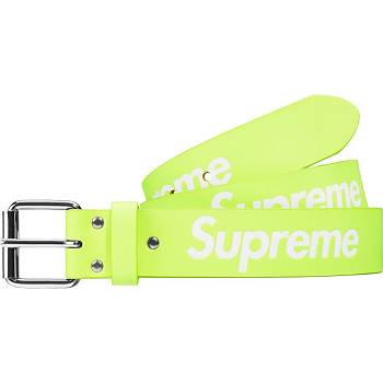 Supreme Repeat Leather Belt Belts Green | MY164CE