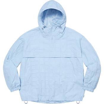 Supreme Repeat Stitch Anorak Jackets Blue | MY441DN