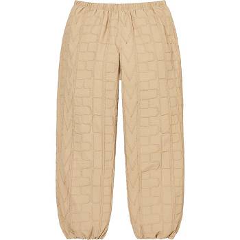 Supreme Repeat Stitch Track Pant Pants Brown | MY398CE