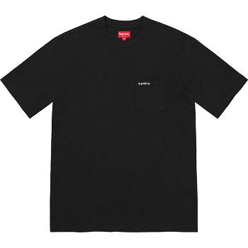 Supreme S/S Pocket Tee Sweaters Black | MY320CE