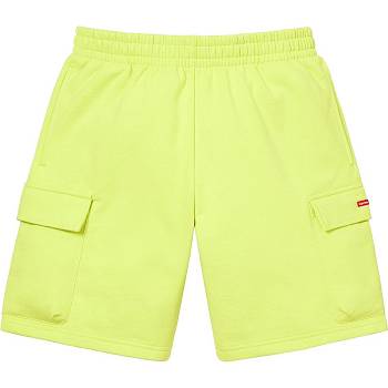 Supreme Small Box Baggy Cargo Sweat Shorts Mint | MY370ZG