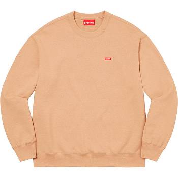 Supreme Small Box Crewneck Sweatshirts Orange | MY285DN