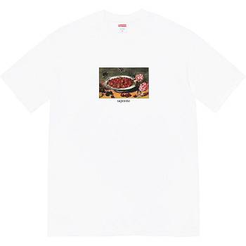 Supreme Strawberries Tee T Shirts White | MY250RW