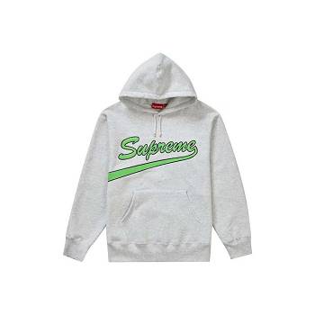 Supreme Tail Hooded Sweatshirts Grey | MY256PQ