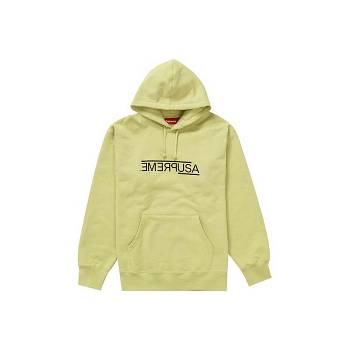 Supreme USA Hooded Sweatshirts Yellow | MY255OR