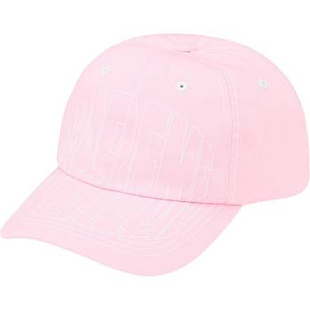 Supreme Visor Stitch 6-Panel Hats Pink | MY125OR