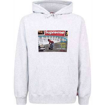 Supreme X Thrasher Logo Print “FW21” Hoodie Grey | MY455QZ